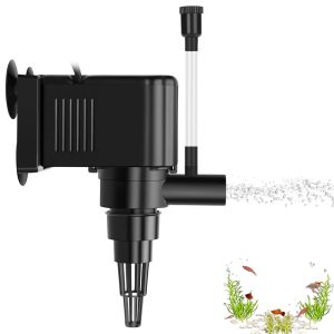 AquaMiracle 135 GPH Powerhead Pump for 10-40 Gallon Aquariums with Aeration Options